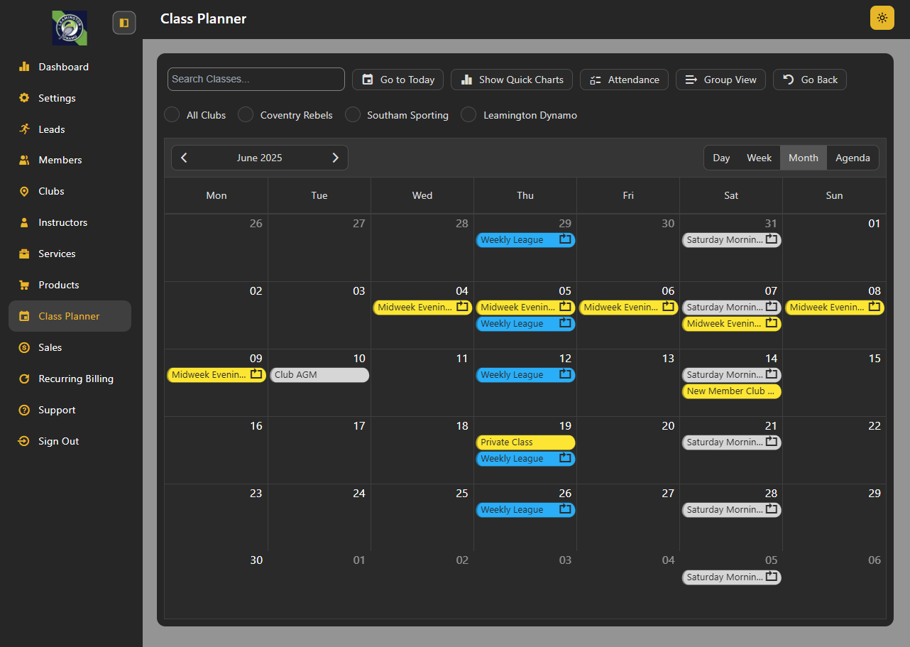 Scheduling Dashboard